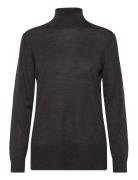 Charlenebbroll Neck Knit Black Bruuns Bazaar