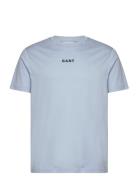 Contrast Small Logo Tshirt Blue GANT