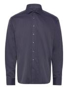 Bs Teague Modern Fit Shirt Navy Bruun & Stengade