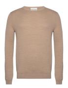 Bs Irving Regular Fit Knitwear Beige Bruun & Stengade