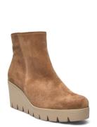 Wedge Ankle Boot Beige Gabor