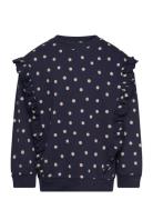 Sweat Shirt Line Ruffel Navy Petit Piao