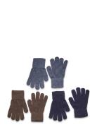 Magic Gloves Knit 3-Pack Navy Minymo