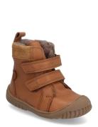 Sporty™ Velcro Boot Tex Brown Pom Pom