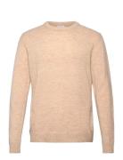 Lambswool O-Neck Knit Beige Lindbergh