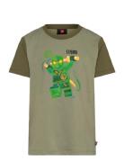 Lwtano 606 - T-Shirt S/S Khaki LEGO Kidswear