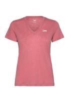 V Neck Tee Pink Lee Jeans