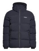 Hooded Boxy Puffer Jacket Navy Superdry Sport