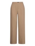 Trousers Bella Pure Linen Beige Lindex