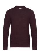 Jjotto Knit Crew Neck Ln Burgundy Jack & J S