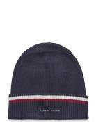 Th Corp Love Solid Stripe Beanie Navy Tommy Hilfiger