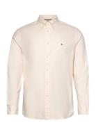 Flex Brushed Solid Rf Shirt Cream Tommy Hilfiger