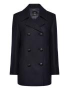 Double-Breasted Wool Coat Navy Mango