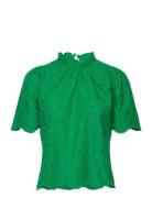 Blouse Emma Embroidery Anglais Green Lindex