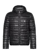 Rev Lw Hooded Puffer Black Michael Kors