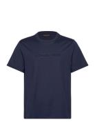 Embossed Logo Tee Blue Michael Kors