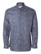 Slhslim-Ethan Shirt Ls Aop Noos Blue Selected Homme