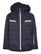 Kid Jacket Snaps Hood Navy CMP