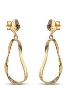 Aloma Small Earring Gold Enamel Copenhagen