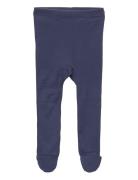 Baby Rib Tights W. Feet Blue Copenhagen Colors