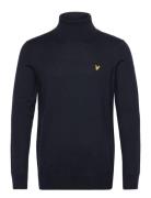 Cotton Merino Turtleneck Jumper Navy Lyle & Scott