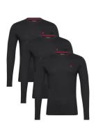 Jack Reg Ls 3Pk Mcs M Tee Black MCS