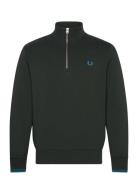 Half Zip Sweatshirt Green Fred Perry