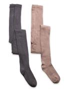 Stocking - Rib Brown Minymo