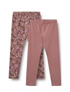 2 Leggings Jules Pink Wheat