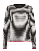 Stripe Ellis Knit Black Mads Nørgaard