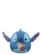Squishmallows 20 Cm Disney Stitch Holding French Fries Blue Squishmall...