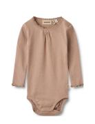 Rib Body L/S Lotta Beige Wheat