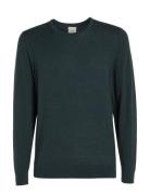 Superior Wool Crew Neck Sweater Green Calvin Klein