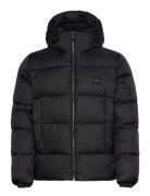 Hooded Quilt Puffer Mw Black Calvin Klein