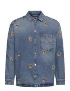 Crest Denim Overshirt Dh6134 Blue Tommy Jeans