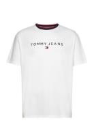 Tjm Reg Linear Ringer Tee White Tommy Jeans