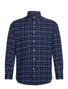 Brushed Easy Check Rf Shirt Navy Tommy Hilfiger