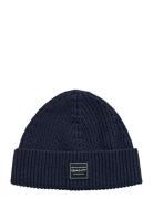 Cotton Ribbed Beanie Blue GANT