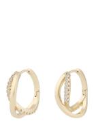 Ace Double Round Ear S/Clear Gold SNÖ Of Sweden