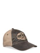 6 Panel Chan & Mesh Unstruct Beige - Grey John Deere Grey American Nee...