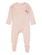 Pointelle Cross-Over Full Body Pink Copenhagen Colors