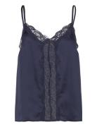 Camisole Lace Satin Navy Lindex