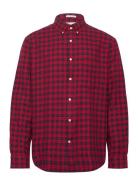 Reg Flannel Check Shirt Red GANT