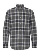 Reg Tartan Melange Check Shirt Black GANT