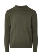 Bradley Cotton Crew Sweater Green Lexington Clothing