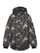 Ski Jacket - Aop Green Color Kids