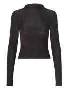 Nmmabelle L/S Lurex Funnel Neck Jrs Black NOISY MAY