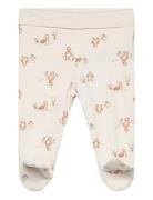 Pants W. Feet - Aop Beige Fixoni