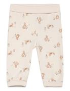 Pants - Aop Beige Fixoni