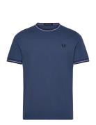 Twin Tipped T-Shirt Navy Fred Perry